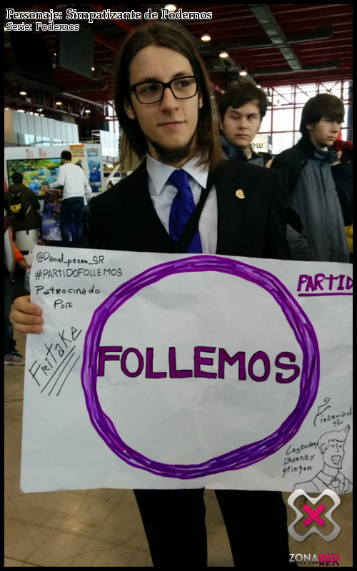 Cosplay de Podemos en la Chibi Japan Weekend Madrid 2015