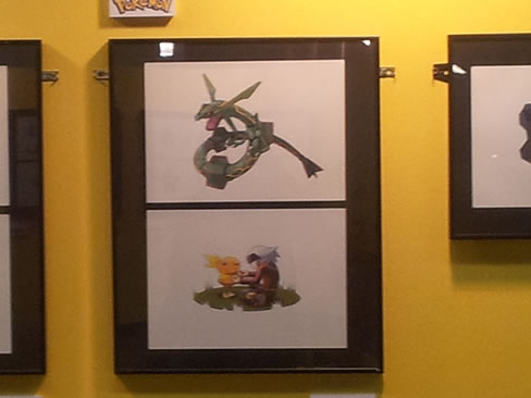 Rayquaza en la exposición de 'Pokémon'