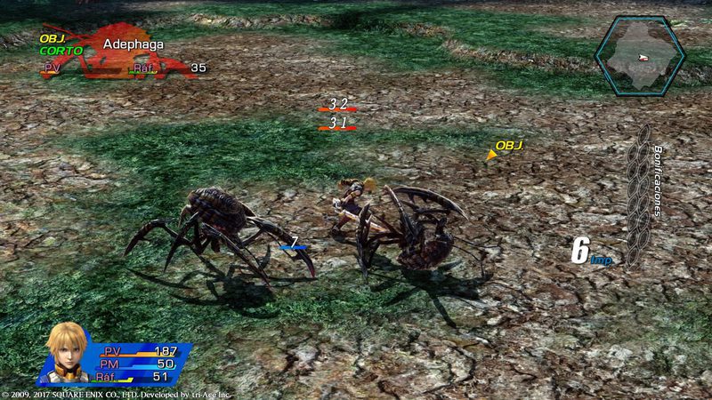 Otro combate en Star Ocean: the Last Hope