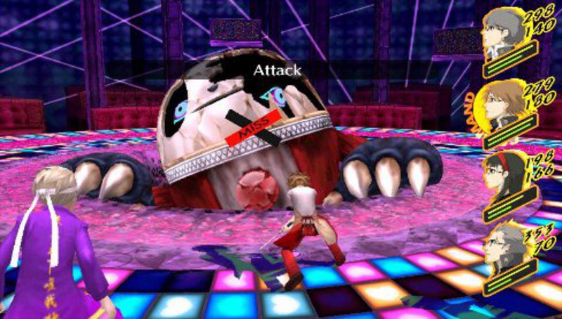 Combate en Persona 4 Golden