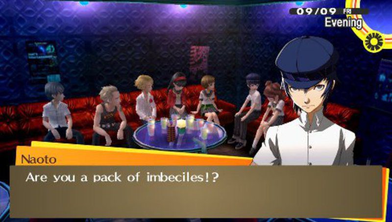 Escena en Persona 4 Golden