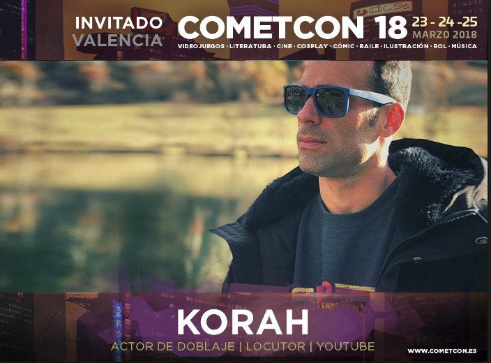 korah, invitado de la cometcon 2018
