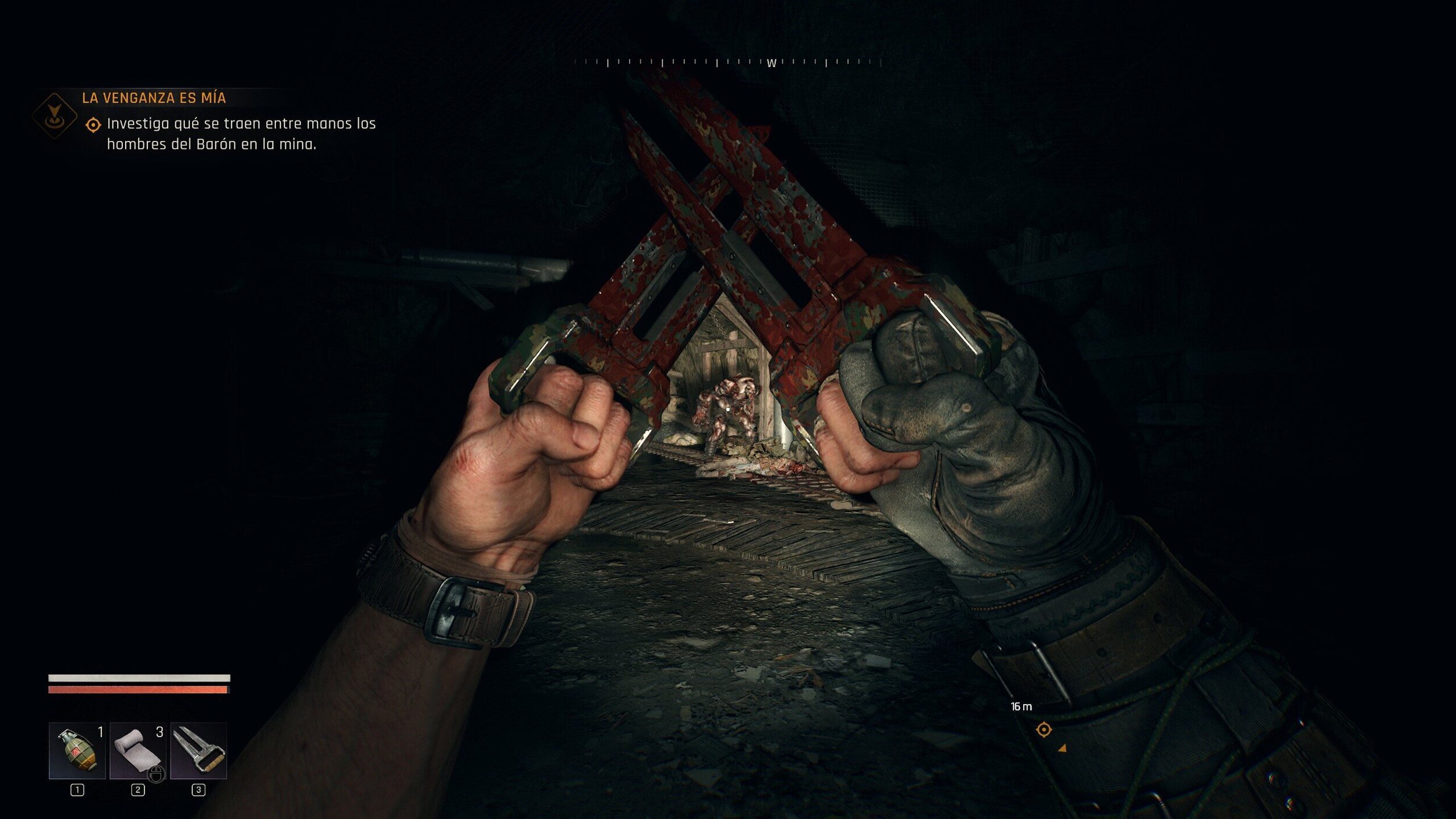 Las zonas oscuras son un reto tanto por su dificultad como por su aterradora atmósfera.