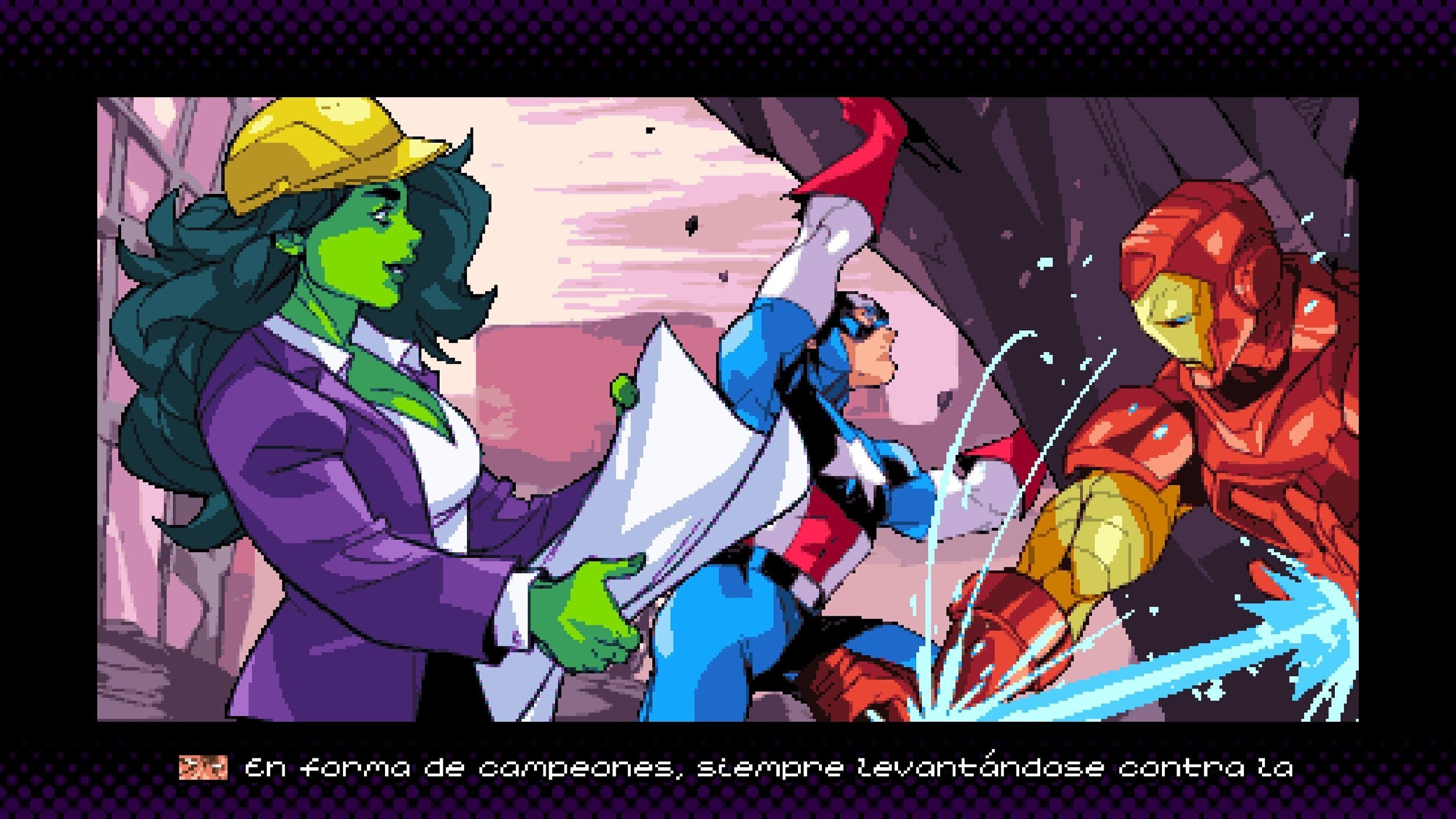 Las escenas que dan paso a cada misi&oacute;n del modo historia cuentan con el humor cl&aacute;sico de Marvel.