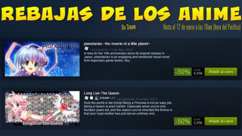steam sale anime