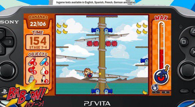 Baboon! Lanzamiento Vita