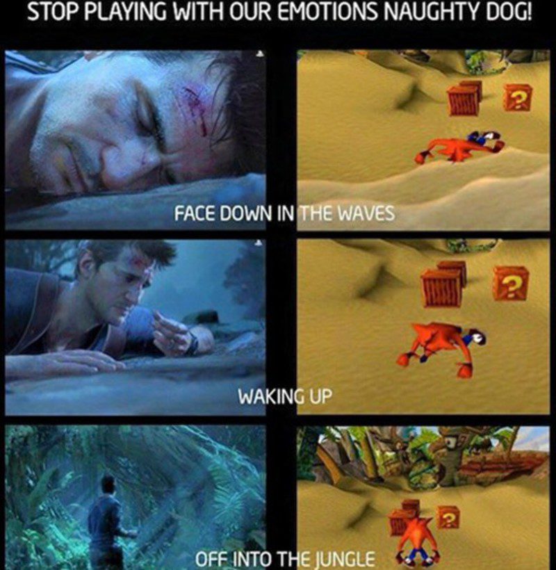 Uncharted 4 Crash Bandicoot