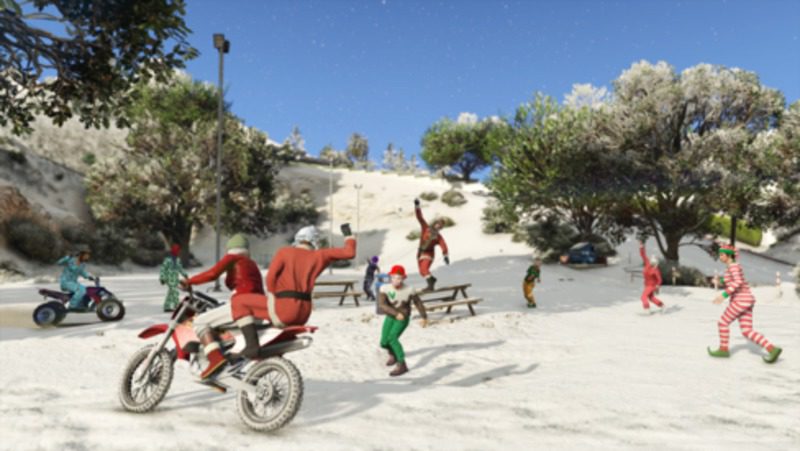 GTA Online: La Sorpresa Festiva 2015 - Guerra de bolas de nieve