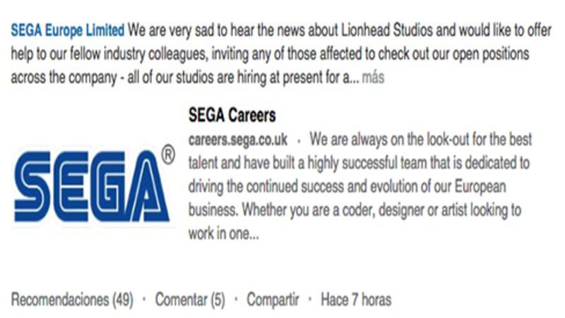 Linkedin Sega Europa