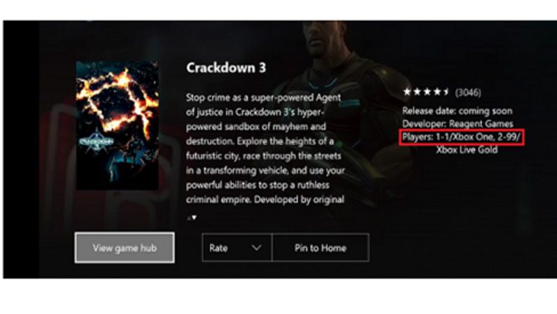 Crackdown 3 99 jugadores