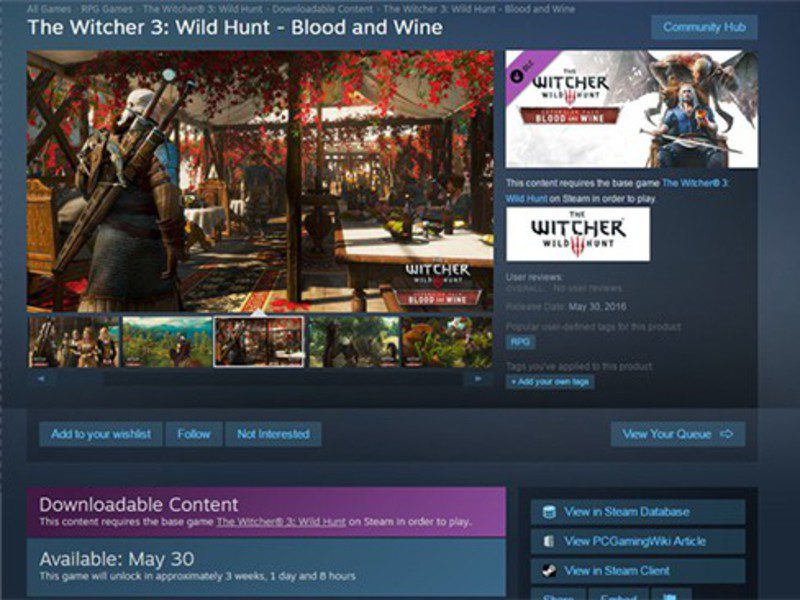 The Witcher 3 steam