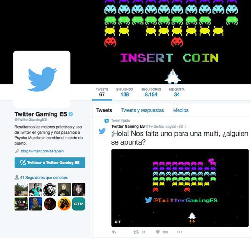 Cuenta Twitter videojuegos