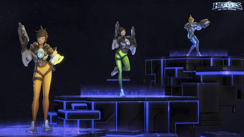 Recolors de Tracer en 'Heroes of The Storm'