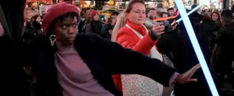 Freeze Mob Star Wors Times Square