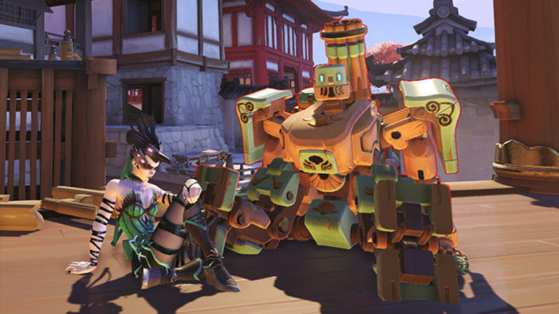 captura de Bation y Widowmaker de 'Overwatch'