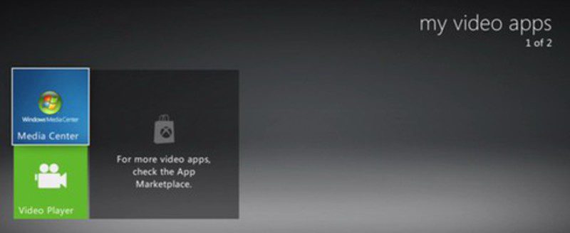 Xbox 360 My Video Apps