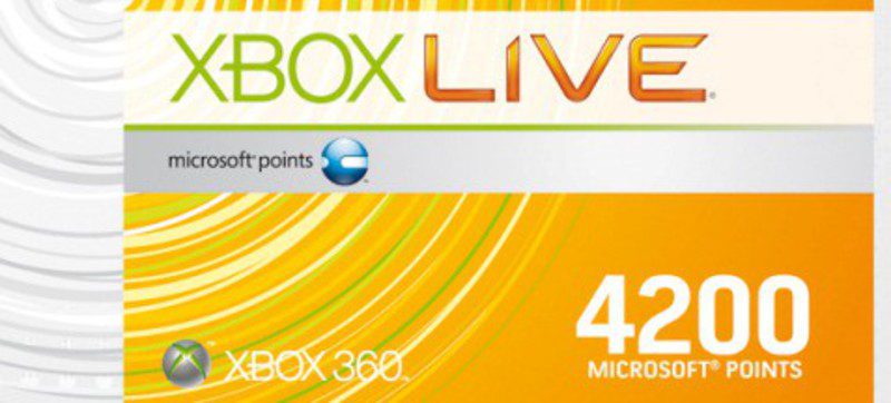 Tarjeta de Microsoft Points