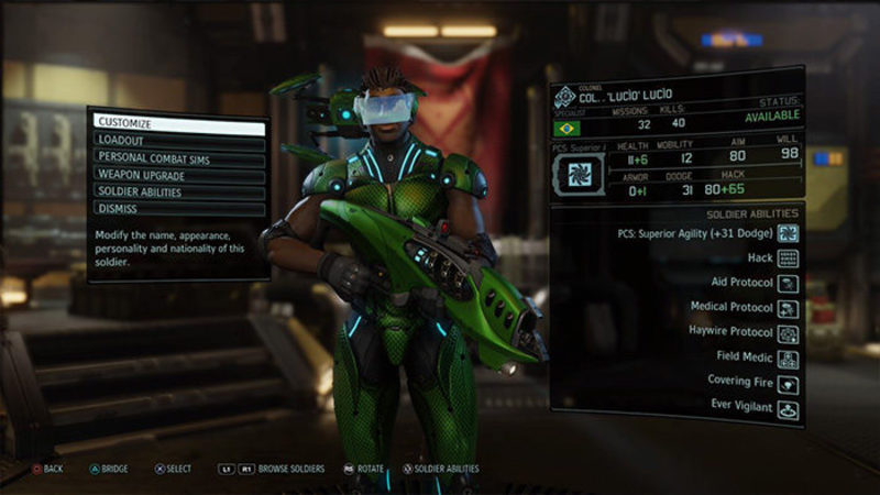 Lucio recreado en 'XCOM 2'