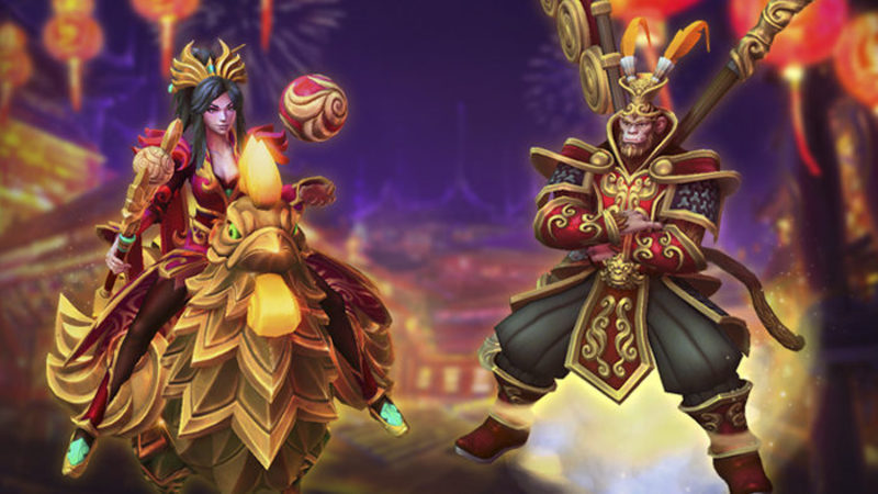 Aspectos y monturas del festival lunar