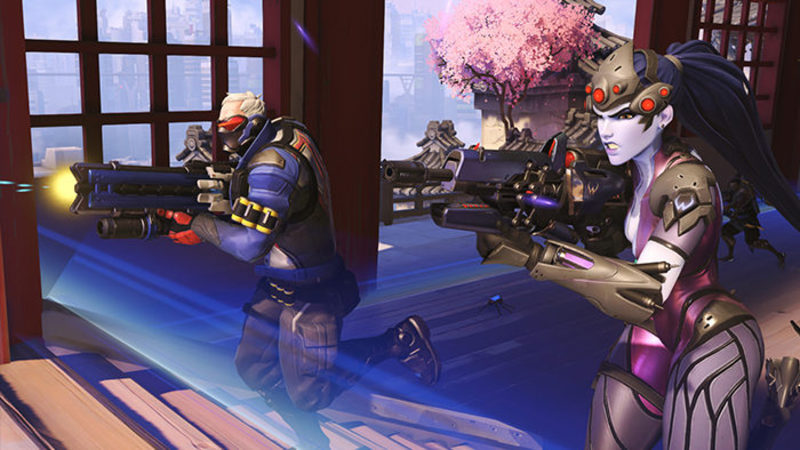 Widowmaker y Soldado 76 de 'Overwatch'