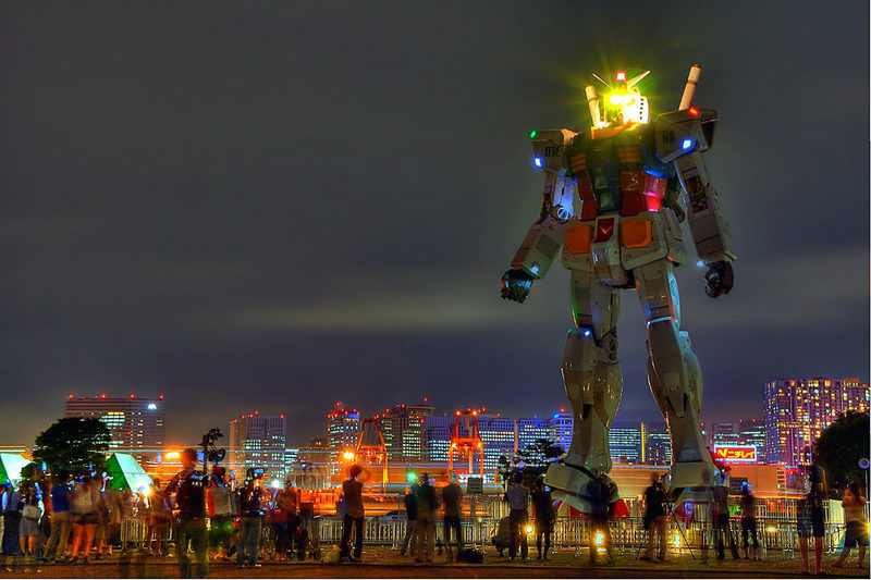 estatua del gundam de odaiba
