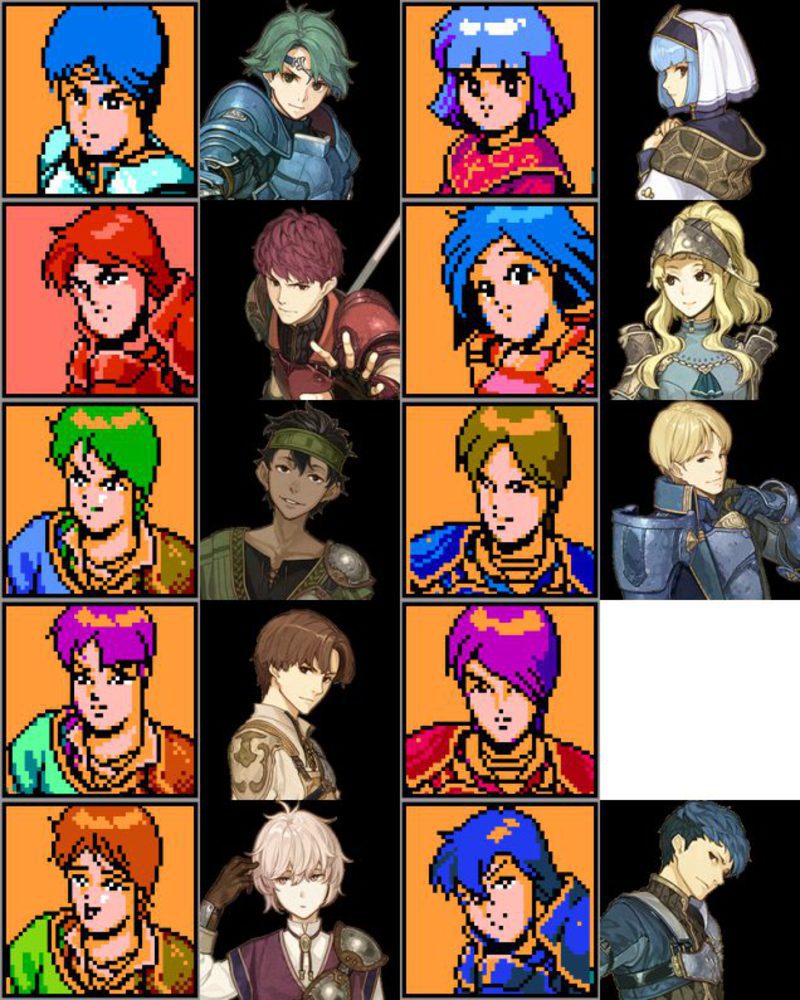 Fire Emblem Echoes personajes