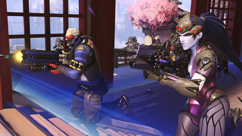 Widowmaker y Soldado 76 de 'Overwatch'