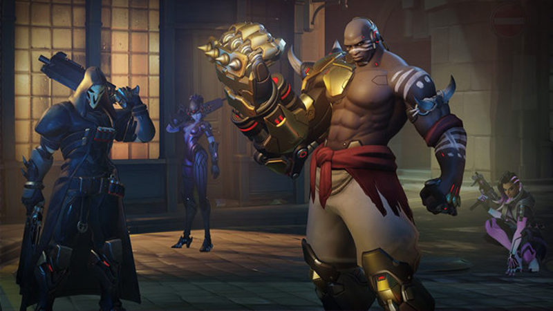 Doomfist, Reaper, Sombra y Widowmaker.
