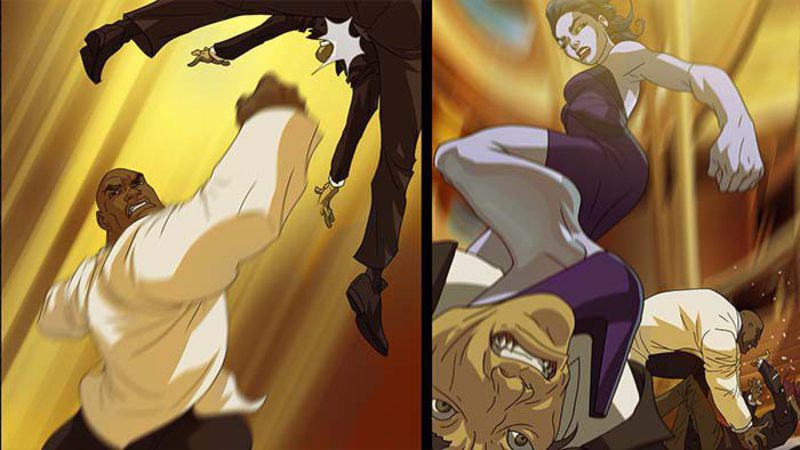 Paneles de Mascarada, el nuevo cómic de Overwatch