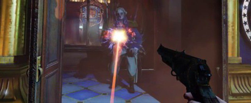 El robót del ex presidente en acción en bioshock infinite