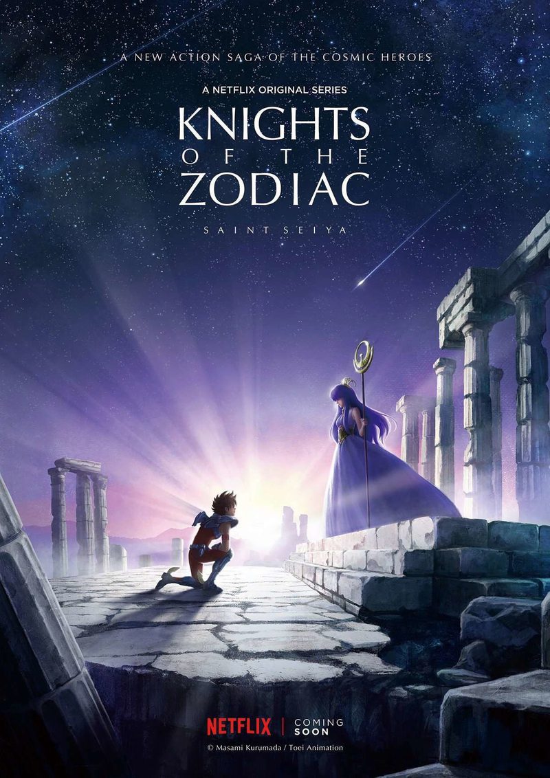 imagen promocional de los caballeros del zodiaco de netflix