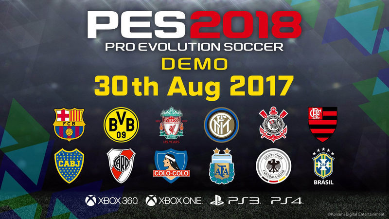 PES 2018 demo