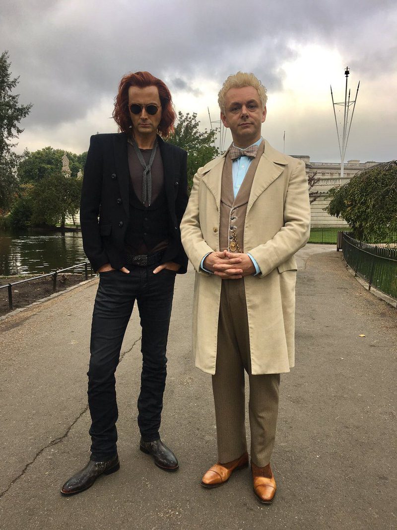 David Tennant y Michael Sheen en Buenos Presagios