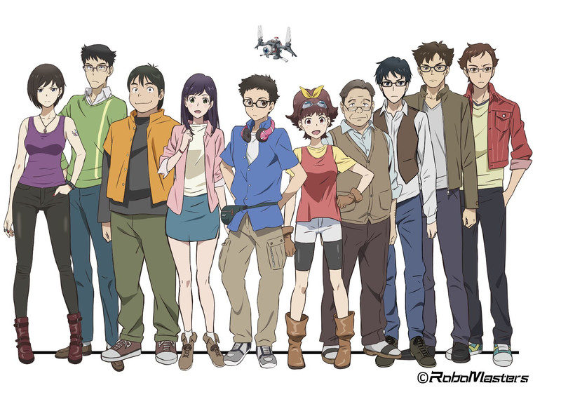 algunos protagonistas de 'robomasters: the animated series'