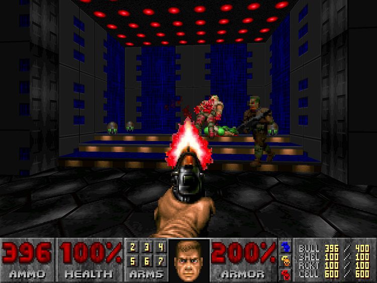 Doom reparto balas entre los demonios