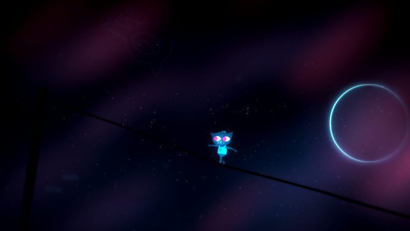 Mae Borowski manteniendo el equilibrio en el cableado de Possum Springs