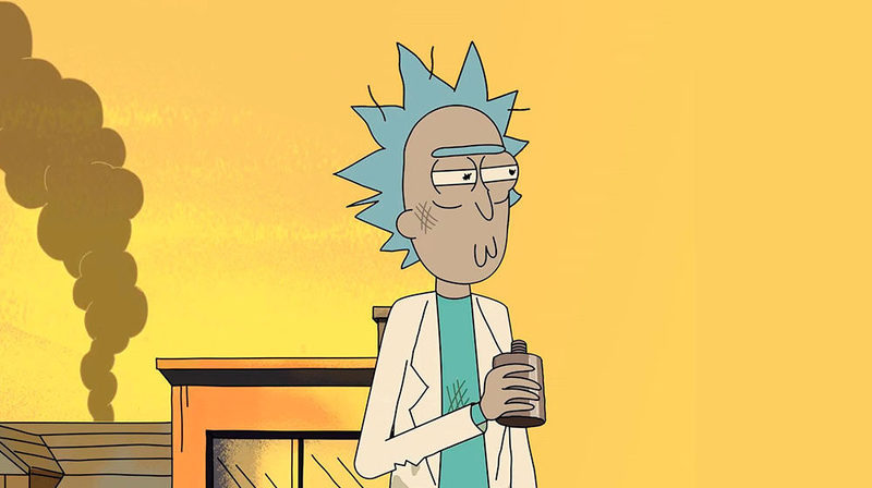 Rick esperando a que se estrene la temporada 4