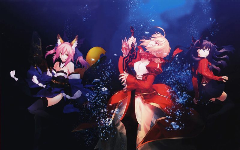 imagen de la protagonista de Fate en fate/extra last encore