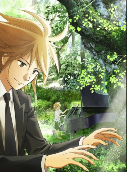 cartel del anime 'piano no mori'