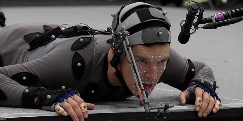 Benedict Cumberbatch actuando como Smaug