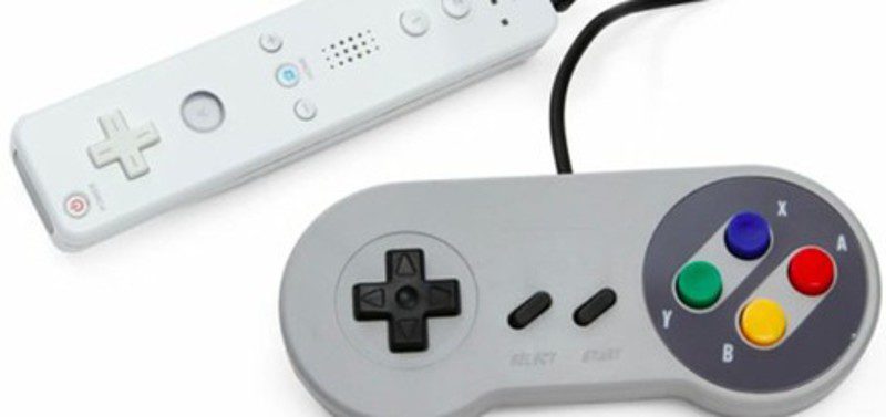 Mando de Wii y Super Nintendo
