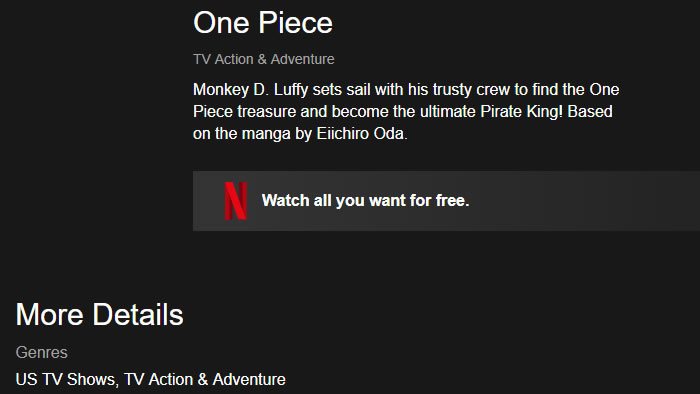 One Piece en Netflix