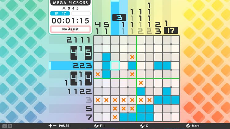 Picross S, puzle Mega Picross