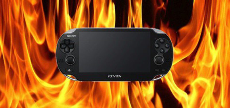 ps vita burning