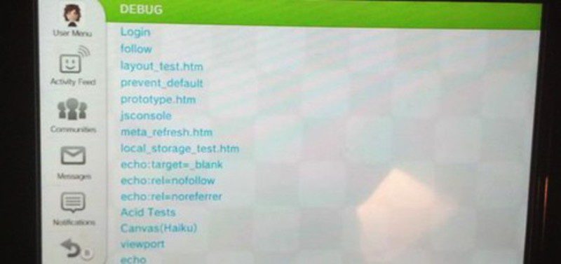 wii u debug menu