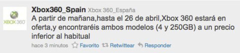 Xbox 360 rebaja su precio hasta el 26 de abril en sus modelos de 4 y 250 GB