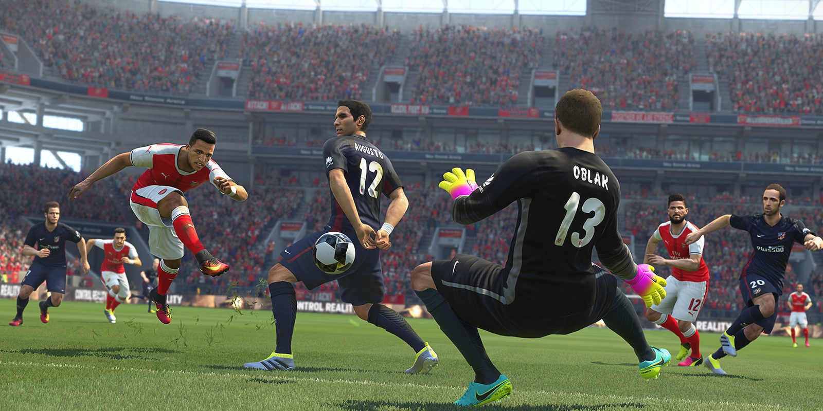 E3 2016: Konami presenta un nuevo tráiler de 'PES 2017' con Arsenal y Atlético de Madrid como protoganistas