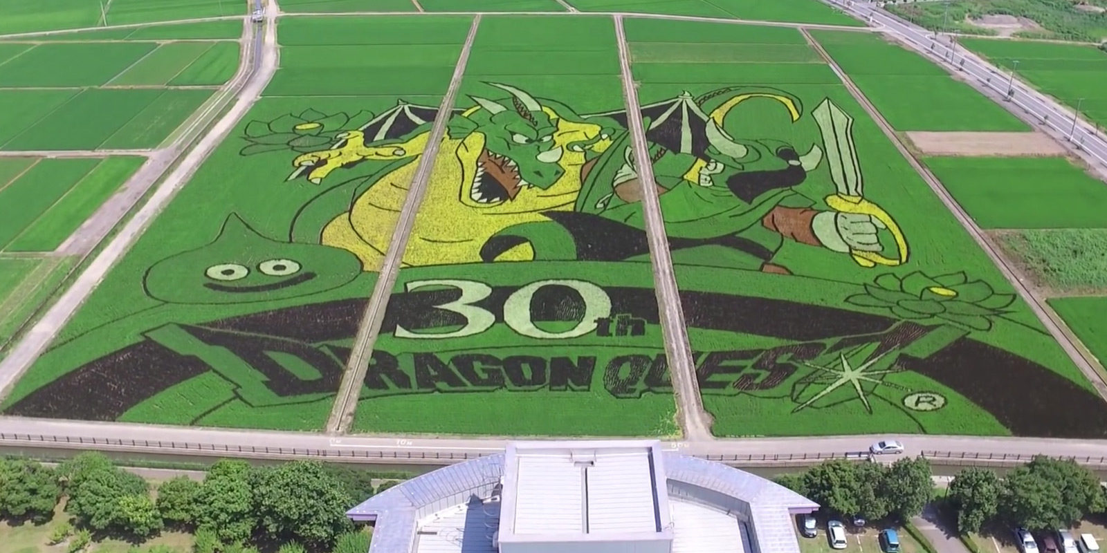 'Dragon Quest' celebra su 30 aniversario con un arrozal convertido en arte
