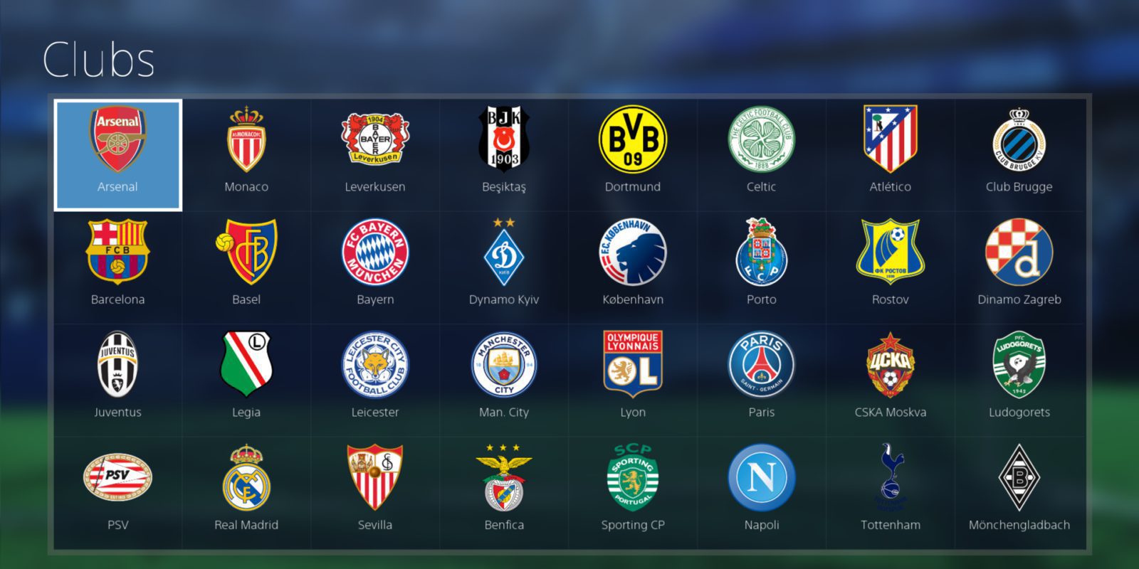 La aplicación PlayStation F.C. UEFA Champions League para PS4 se renueva con la nueva temporada