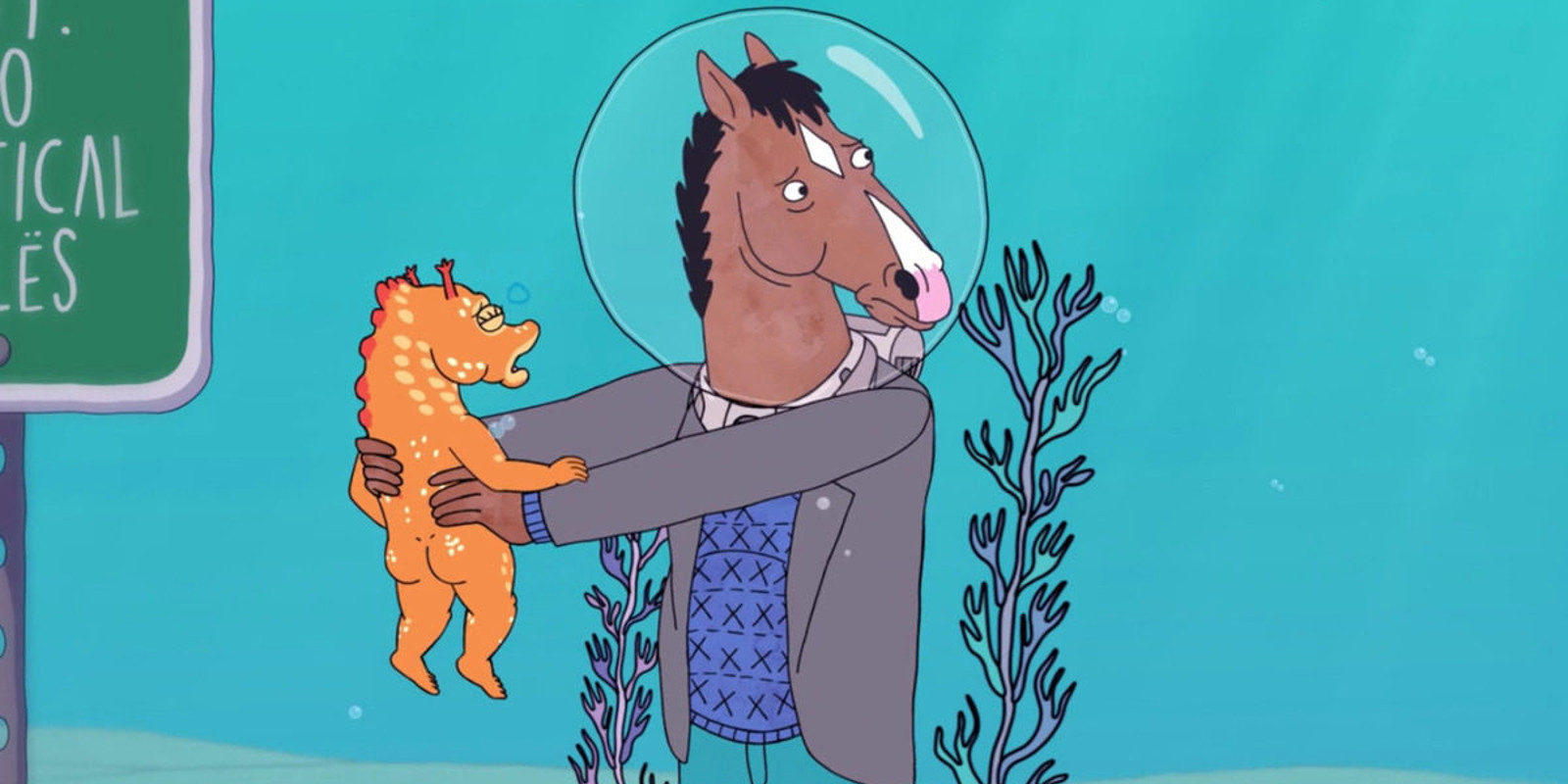Así sería la intro de 'BoJack Horseman' en imagen real